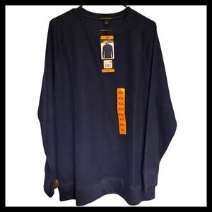 NWT Banana Republic Men's Navy Long Sleeve Crewneck Sweatshirt XXL